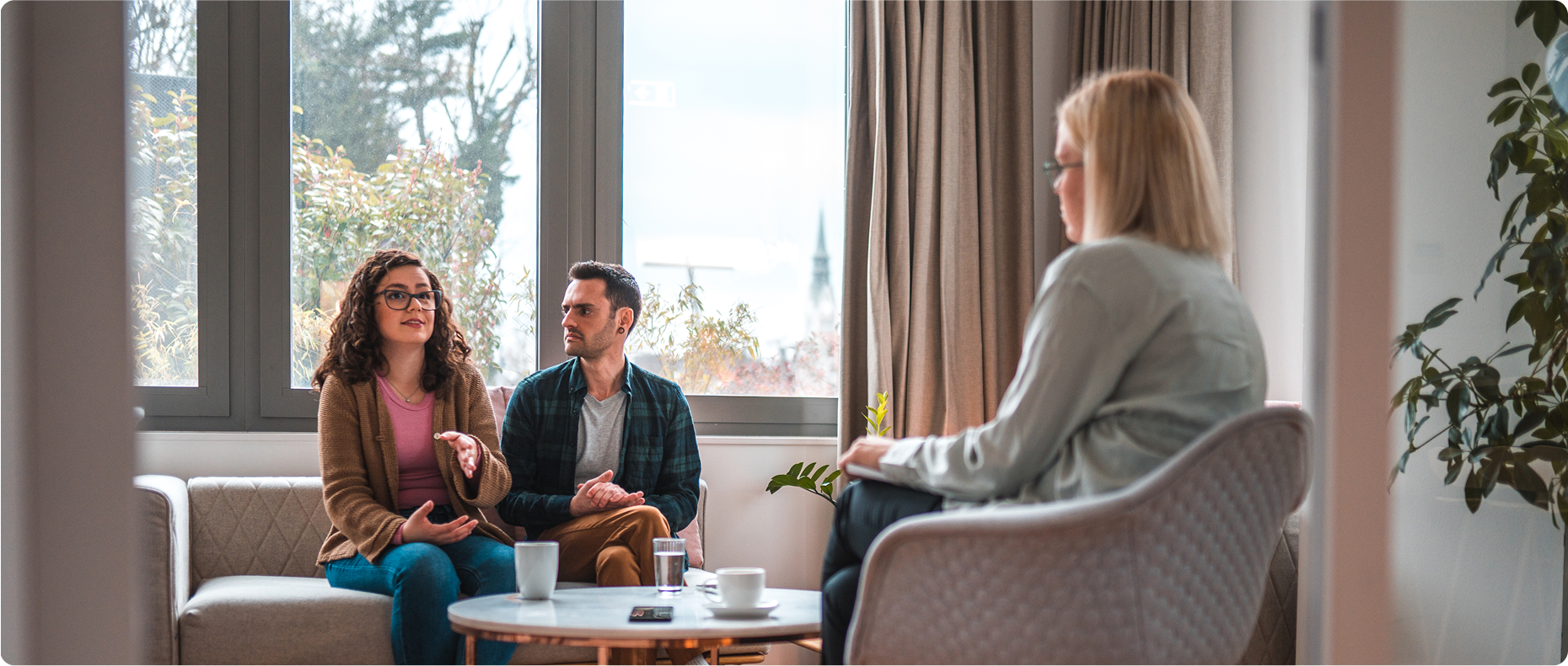 A Counseling meeting in bright office setting